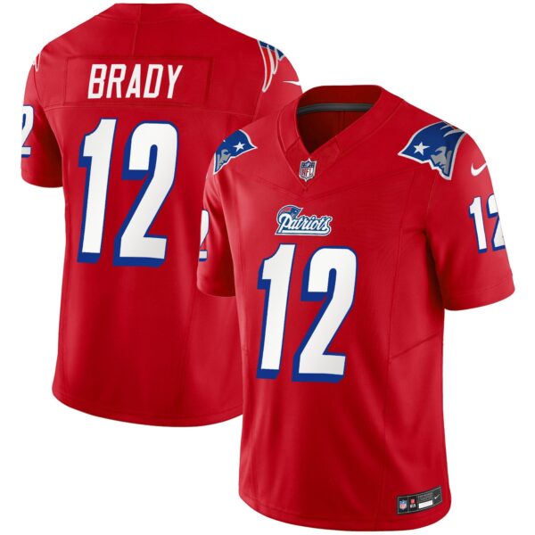 Patriots 1996 Throwback Limited Vapor Jersey – All Stitched – Red – Tom Brady Jersey