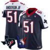 Houston Texans Hand Sign Throwing Up The H Vapor Jersey – All Stitched – Alternate – Will Anderson Jr. Jersey