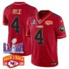 Chiefs Super Bowl LVIII & Back 2 Back Patch Vapor Jersey – All Stitched – Red Special – Rashee Rice Jersey