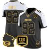 Packers 13 Time World Champions & Home Patch Gold Vapor Jersey V2 – All Stitched – Alternate – Reggie White Jersey