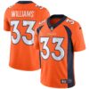 Denver Broncos Vapor Jersey – All Stitched – Orange – Javonte Williams Jersey