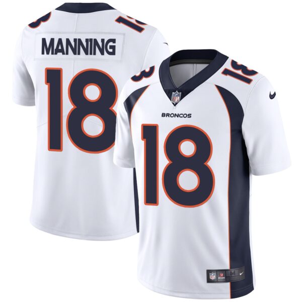 Denver Broncos Vapor Jersey – All Stitched – White – Peyton Manning Jersey