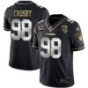 Raiders Inaugural Season Patch Gold & Split – All Stitched – Black Limited – Maxx Crosby Jersey