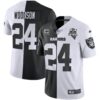 Raiders Inaugural Season Patch Gold & Split – All Stitched – Split – Charles Woodson Jersey