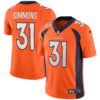 Denver Broncos Vapor Jersey – All Stitched – Orange – Justin Simmons Jersey