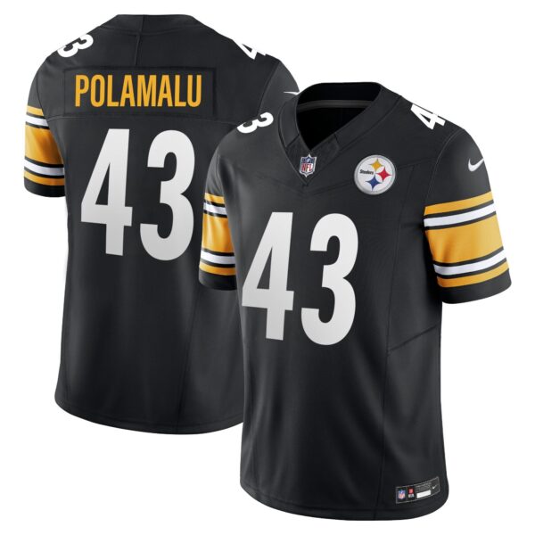 Steelers Vapor Limited Jersey – All Stitched – Black – Troy Polamalu Jersey