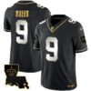 Saints 1987 Legacy Gold Vapor Jersey – All Stitched – Black Limited – Drew Brees Jersey