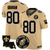 Saints EST. 1967 Patch Vapor Jersey – All Stitched – Gold – Jimmy Graham Jersey