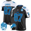 Detroit Lions 2024 Michigan & 90th Year Patch Vapor Jersey – All Stitched – Alternate – Sam Laporta Jersey
