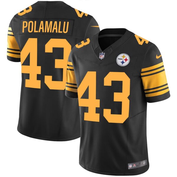 Steelers Vapor Limited Jersey – All Stitched – Color Rush – Troy Polamalu Jersey