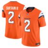 Denver Broncos 2024 Vapor Limited Jersey – All Stitched – Orange – Patrick Surtain II Jersey