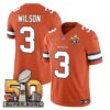 Denver Broncos Super Bowl 50 Patch Vapor Jersey – All Stitched – Orange – Russell Wilson Jersey