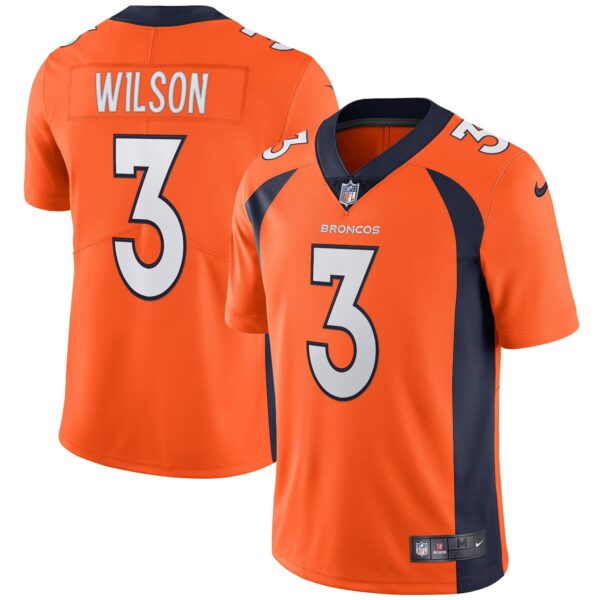 Denver Broncos Vapor Jersey – All Stitched – Orange – Russell Wilson Jersey