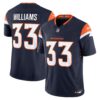 Denver Broncos 2024 Vapor Limited Jersey – All Stitched – Navy – Javonte Williams Jersey