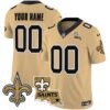 Saints 1987 Legacy Vapor Custom Jersey V2 – All Stitched – Gold Jersey