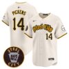 Steelers 412 Patch Vapor Premier Limited Jersey – All Stitched – Cream – George Pickens Jersey