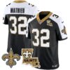 Saints Vapor Limited Jersey – New Orleans Patch – All Stitched – Alternate – Tyrann Mathieu Jersey