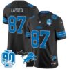 Detroit Lions 2024 Michigan & 90th Year Patch Vapor Jersey – All Stitched – Black – Sam Laporta Jersey