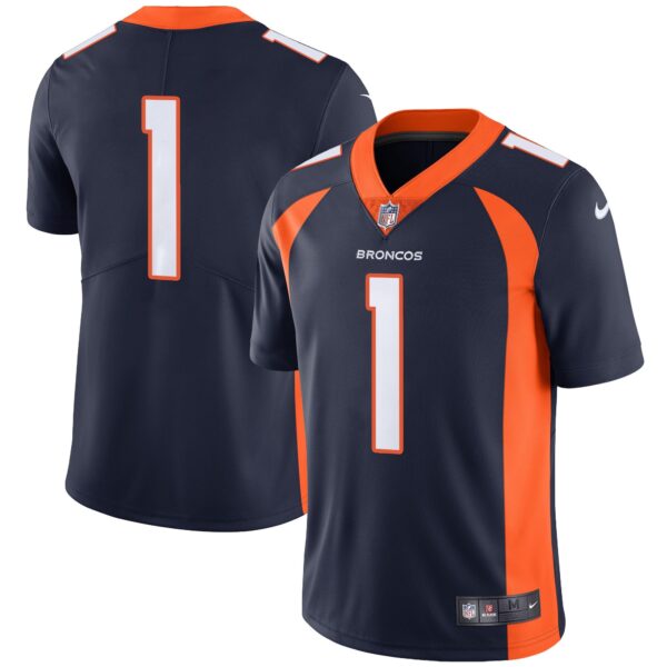 Denver Broncos Vapor Jersey – All Stitched – Navy – #1 Team Jersey