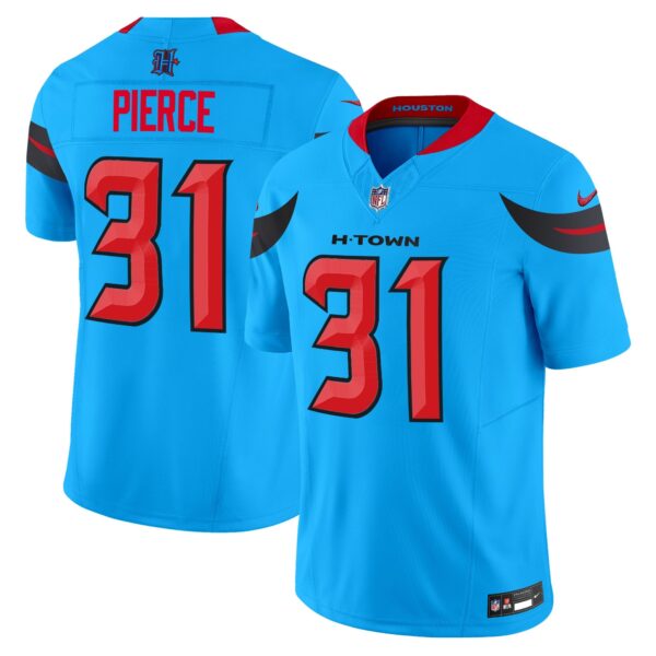 Houston Texans 2024 Vapor Limited Jersey V3 – All Stitched – Blue – Dameon Pierce Jersey