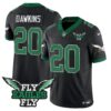 Fly Eagles Fly Patch Throwback Kelly Green Vapor Jersey – All Stitched – Black – Brian Dawkins Jersey