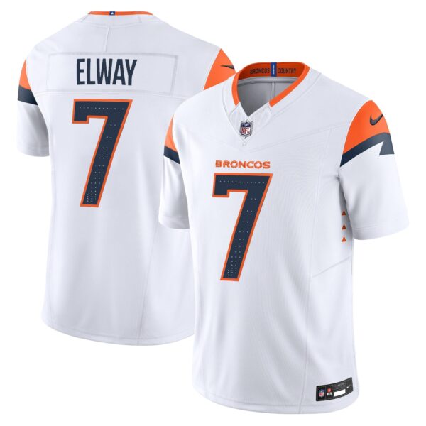 Denver Broncos 2024 Vapor Limited Jersey – All Stitched – White – John Elway Jersey