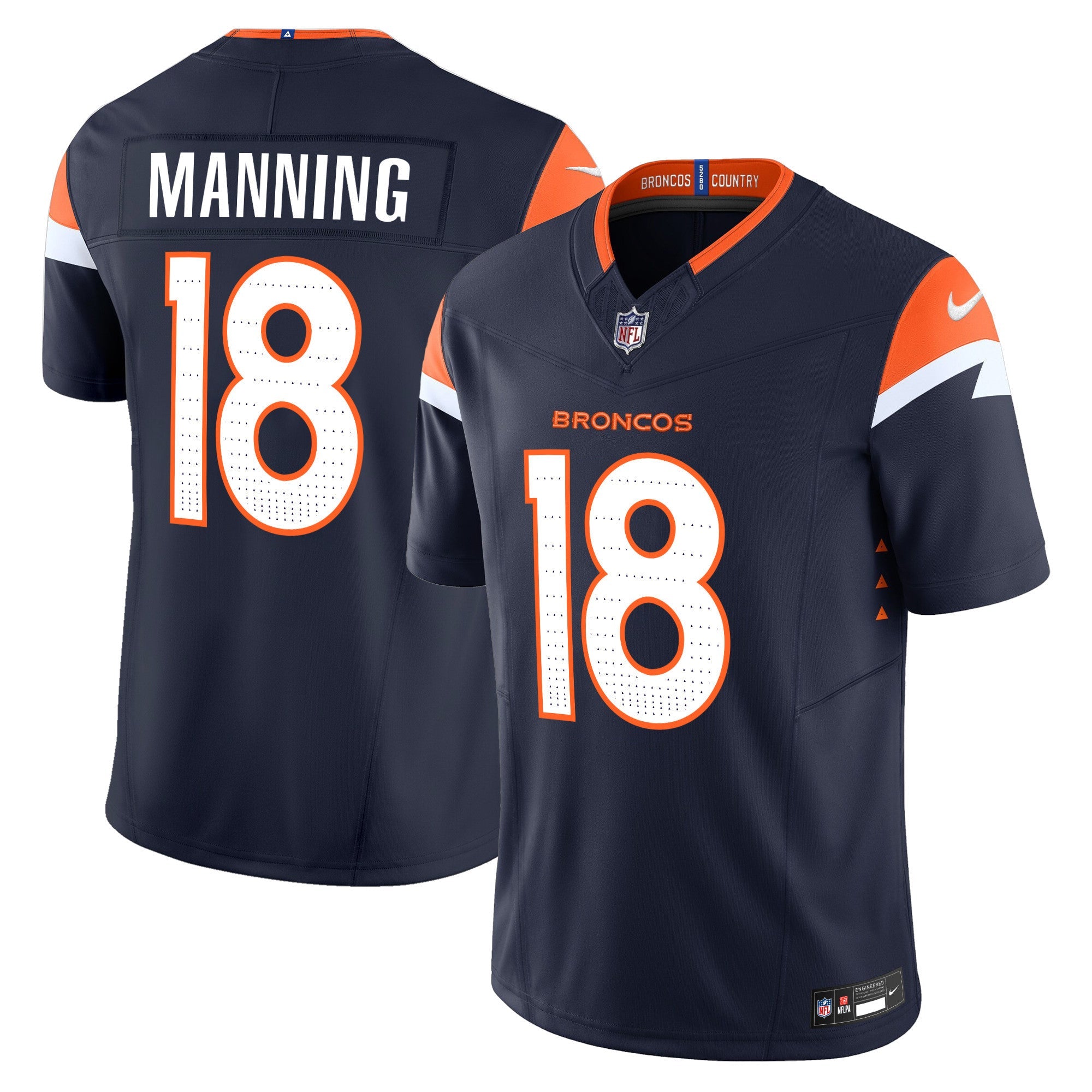 Denver Broncos 2024 Vapor Limited Jersey – All Stitched – Navy – Peyton Manning Jersey