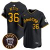 Steelers 412 Patch Vapor Premier Limited Jersey – All Stitched – Black – Jerome Bettis Jersey