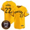 Steelers 412 Patch Vapor Premier Limited Jersey – All Stitched – Gold – Najee Harris Jersey