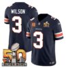 Denver Broncos Super Bowl 50 Patch Vapor Jersey – All Stitched – Navy – Russell Wilson Jersey