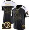 Steelers Home Patch Gold Vapor Jersey – All Stitched – Alternate – Jerome Bettis Jersey