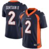 Denver Broncos Vapor Jersey – All Stitched – Navy – Patrick Surtain II Jersey