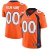 Denver Broncos Vapor Custom Jersey – All Stitched – Orange Jersey