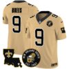 Saints EST. 1967 Patch Vapor Jersey – All Stitched – Gold – Drew Brees Jersey