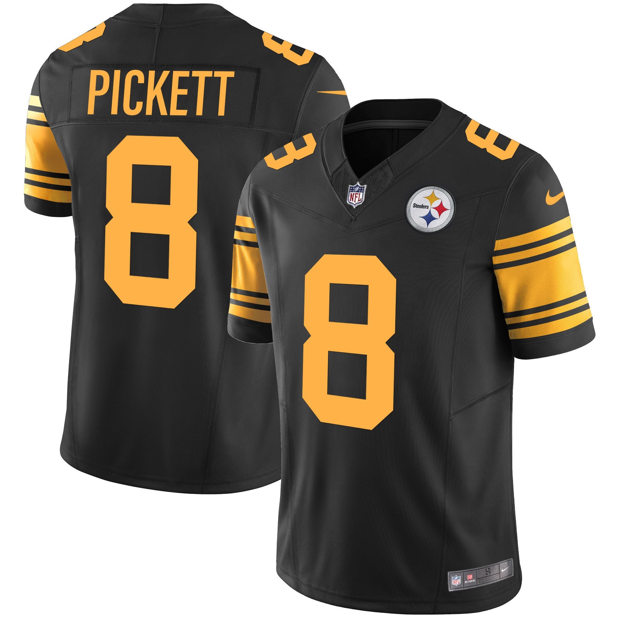Steelers Vapor Limited Jersey – All Stitched – Color Rush – Kenny Pickett Jersey