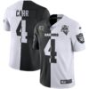 Raiders Inaugural Season Patch Gold & Split – All Stitched – Split – Derek Carr Jersey