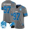 Detroit Lions 2024 Michigan & 90th Year Patch Vapor Jersey – All Stitched – Gray – Hutchinson Jersey