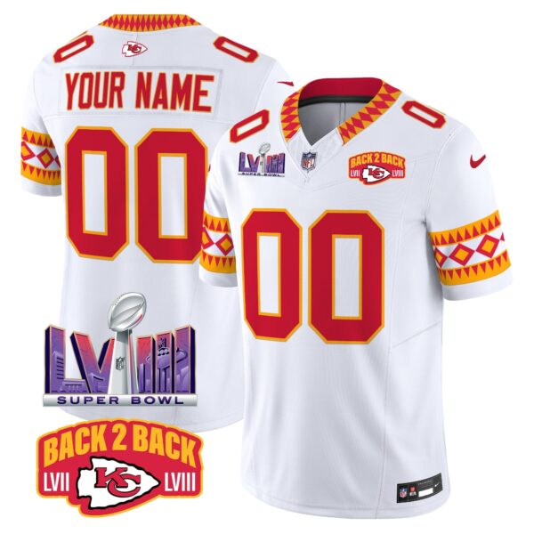 Chiefs Special Vapor Limited Custom Jersey – All Stitched – White Jersey