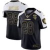 Raiders Inaugural Season Patch Gold & Split – All Stitched – Alternate – Josh Jacobs Jersey