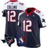 Houston Texans Hand Sign Throwing Up The H Vapor Jersey – All Stitched – Alternate – Nico Collins Jersey