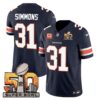 Denver Broncos Super Bowl 50 Patch Vapor Jersey – All Stitched – Navy – Justin Simmons Jersey