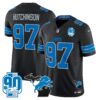 Detroit Lions 2024 Michigan & 90th Year Patch Vapor Jersey – All Stitched – Black – Hutchinson Jersey