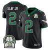 Eagles Jerome Brown Retired Patch Gold & Kelly Jersey – All Stitched – Kelly Black – Darius Slay Jr. Jersey
