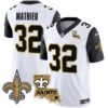 Saints Vapor Limited Jersey – New Orleans Patch – All Stitched – Black Sleeves – Tyrann Mathieu Jersey