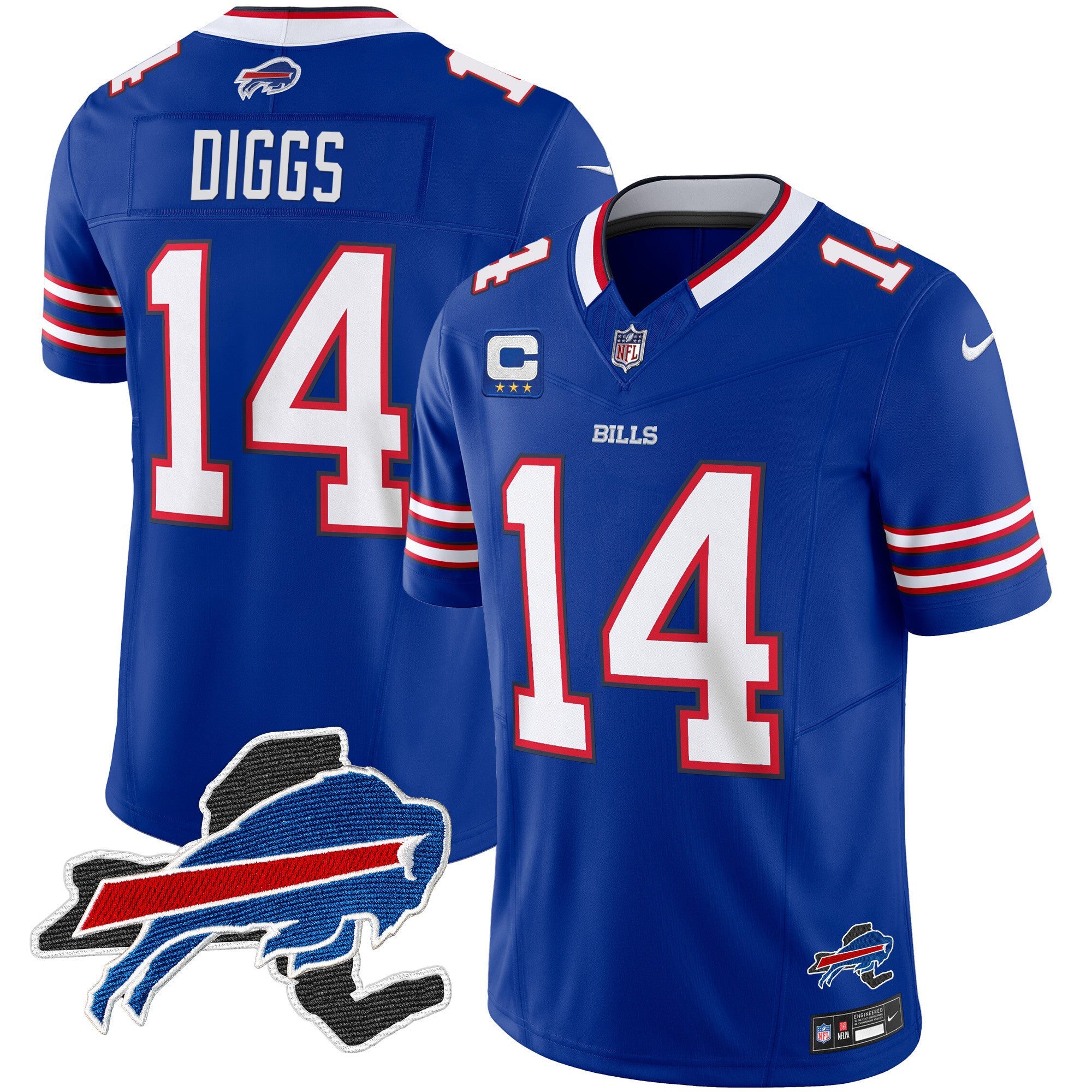 Bills New York Patch Vapor Limited Jersey – All Stitched – Royal – Stefon Diggs Jersey