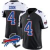 Bills New York Patch Vapor Limited Jersey – All Stitched – Black Alternate – James Cook Jersey