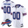 Bills New York Patch Vapor Limited Custom Jersey – All Stitched – White Jersey
