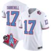 Titans 1997 Throwback Limited Vapor Jersey V2 – All Stitched – White – Ryan Tannehill Jersey