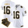 Titans 1997 Throwback Gold Vapor Jersey – All Stitched – White Gold – Treylon Burks Jersey