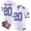 Titans 1997 Throwback Limited Vapor Jersey V2 – All Stitched – White – Tony Pollard Jersey